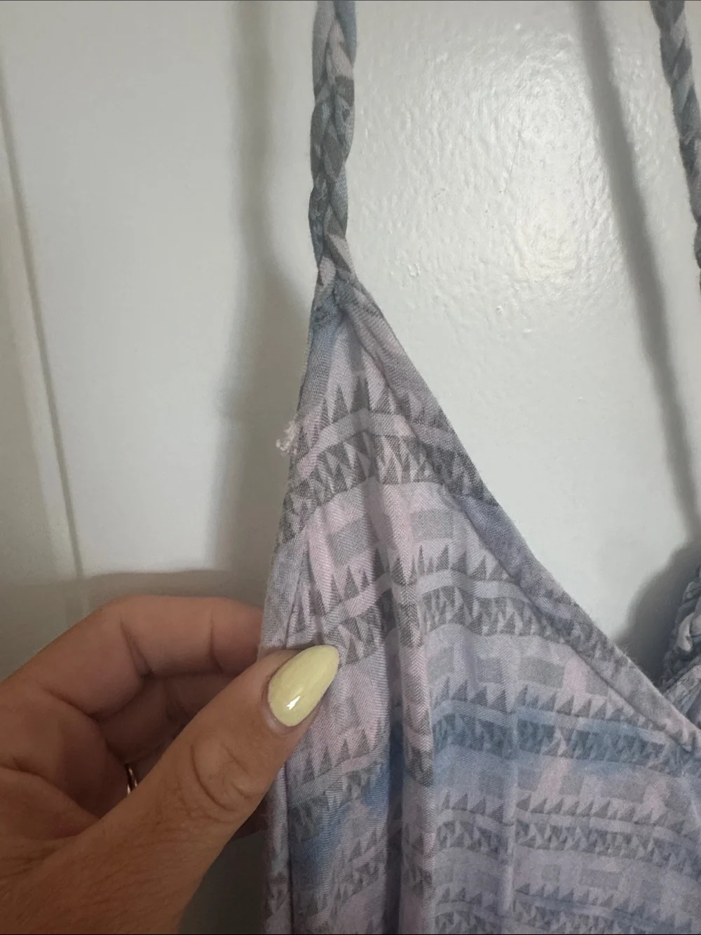Billabong Blue and Cream Striped Lightweight Maxi Slip Dress - Picture 5 of 6
